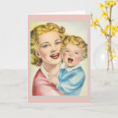  kaart voor moeder en Baby (Gele Bloem)