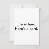 Kaart voor moeilijke tijden. (Voorkant)