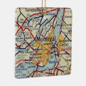 kaart voor Montreal QC Keramisch Ornament (Rechts)