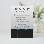 Kaart voor Movie-bioscooprespons, blauw (Staand voorkant)