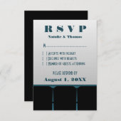 Kaart voor Movie-bioscooprespons, blauw (Voorkant / Achterkant)