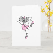 Kaart voor muizenballet (Gele Bloem)