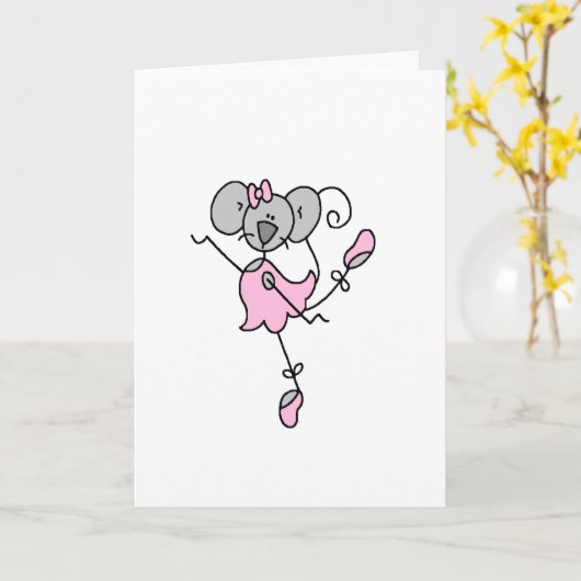 Kaart voor muizenballet (Gele Bloem)