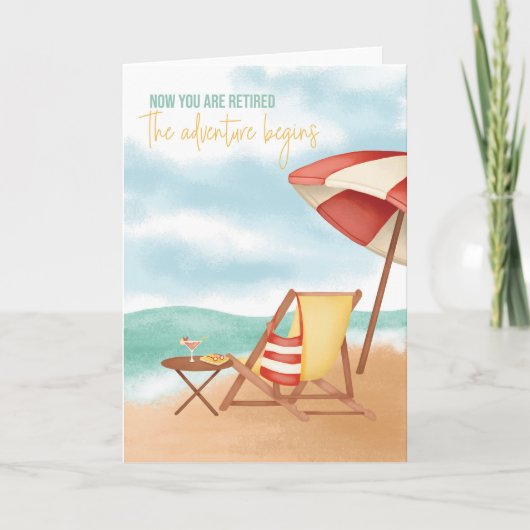 Kaart voor nieuwe avonturen bij pensionering (Voorkant)