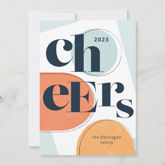 Kaart voor nieuwjaar moderne feestdag (Voorkant)