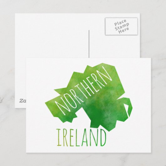 Kaart voor Noord-Ierland (Voorkant / Achterkant)