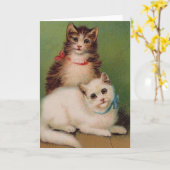 kaart voor noot bij katten (Gele Bloem)