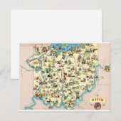  kaart voor Ohio Funny (Voorkant / Achterkant)