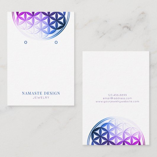 Kaart voor oorscherm ・ Lager van leven/Mandala Visitekaartje (Voorkant / Achterkant)