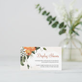 Kaart voor Oranje Floral Display Shower Enclosure (Staand voorkant)