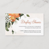 Kaart voor Oranje Floral Display Shower Enclosure (Voorkant)