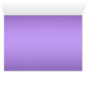 Kaart voor Paars- en zwarte Floral-tafelnummers (Binenzijde Horizontaal (Onderkant))