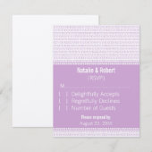 Kaart voor Paarse grafische binaire codecodering (Voorkant / Achterkant)