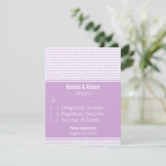 Kaart voor Paarse grafische binaire codecodering (Staand voorkant)