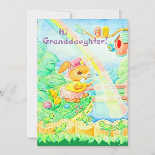 Kaart voor paaskinderen (Voorkant)