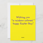 Kaart voor paaskinderen (Achterkant)