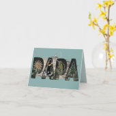 Kaart voor papa; vader; opa; vis (Gele Bloem)