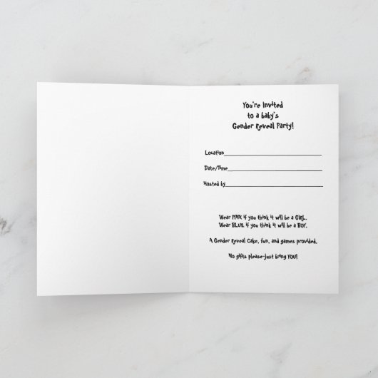 Kaart voor partijuitnodiging (Binnen)