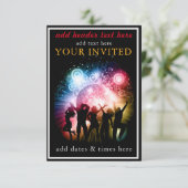 Kaart voor partijuitnodigingen (Staand voorkant)