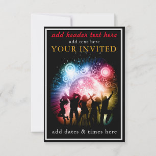 Kaart voor partijuitnodigingen