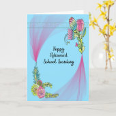 Kaart voor pensionering van de secretaris van de s (Gele Bloem)