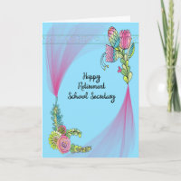 Kaart voor pensionering van de secretaris van de s