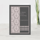 Kaart voor pensionering van een speciale verpleegs (Voorkant)