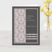 Kaart voor pensionering van een speciale verpleegs (Gele Bloem)