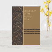 Kaart voor pensionering voor een arts (Gele Bloem)