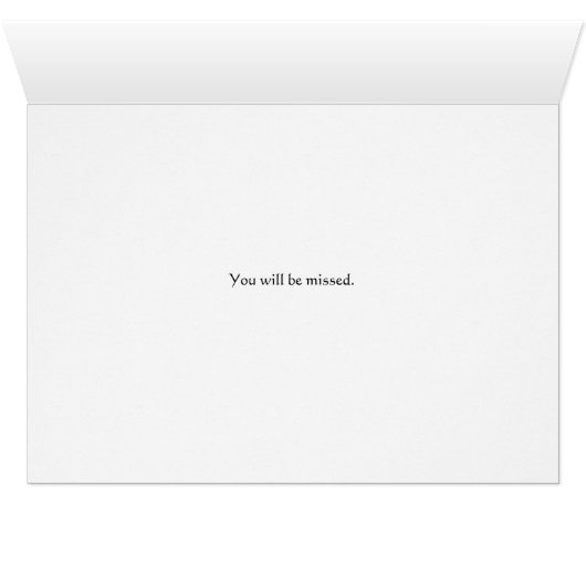 Kaart voor pensionering voor een meteoroloog (Binenzijde Horizontaal (Onderkant))