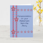 Kaart voor pensionering voor marinemacht (Gele Bloem)