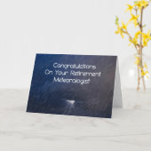 Kaart voor pensionering voor meteoroloog, Stormy W (Gele Bloem)
