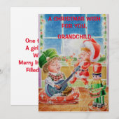 Kaart voor persoonlijke grootkinderen (Voorkant / Achterkant)