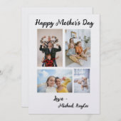 Kaart voor persoonlijke Moederdag foto's (Voorkant / Achterkant)
