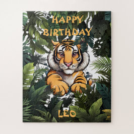 Kaart voor persoonlijke verjaardag van kinderen legpuzzel