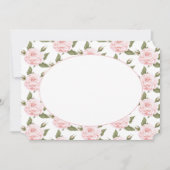 Kaart voor platte notering of roze roze roze rozen (Voorkant)