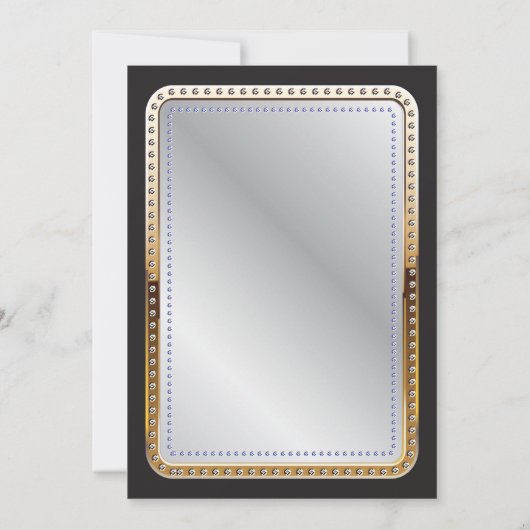 Kaart voor pokerspelen Casino Birthday uitnodiging (Achterkant)