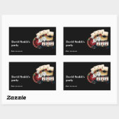 Kaart voor pokerspelen, casino's, stickers (Vel)