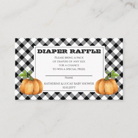 Kaart voor pompoencontrole voor luierbehuizing (Voorkant)