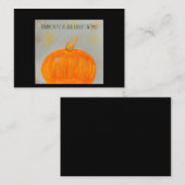 Kaart voor pompoengewas notitiekaartje (Voorkant / Achterkant)