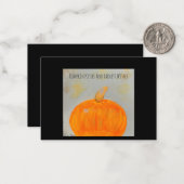 Kaart voor pompoengewas notitiekaartje (Voorkant / Achterkant in situ)