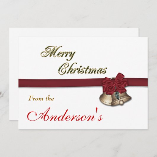 Kaart voor pretkerst (Voorkant / Achterkant)