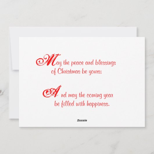 Kaart voor pretkerst (Achterkant)