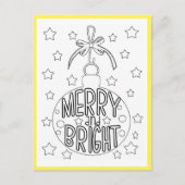 Kaart voor prettige en heldere kerstactiviteit (Voorkant)