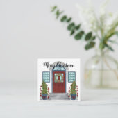 Kaart voor prettige kerstbedekking (Staand voorkant)