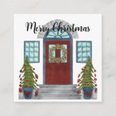 Kaart voor prettige kerstbedekking (Voorkant)