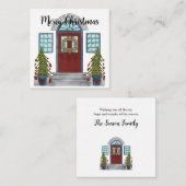 Kaart voor prettige kerstbedekking (Voorkant / Achterkant)