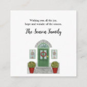 Kaart voor prettige kerstbedekking (Achterkant)