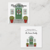 Kaart voor prettige kerstbedekking (Voorkant / Achterkant)