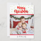 Kaart voor prettige kerstConfetti (Voorkant)